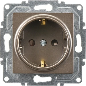 Günsan Elektrik Eqona Mocha Çocuk Korumalı Topraklı Priz Mekanizma