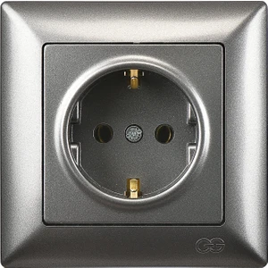 Günsan Elektrik Visage Füme Topraklı Priz