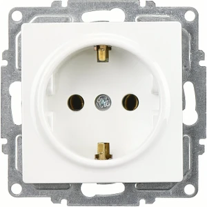 Günsan Elektrik Visage Beyaz Topraklı Priz Mekanizma