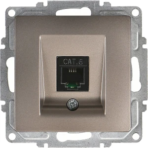 Günsan Elektrik Visage Mocha Tekli Data Prizi (RJ45 Cat6) Mekanizma