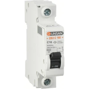 Günsan  Otomatik Sigorta 1 Kutup 6ka C Tipi 63A