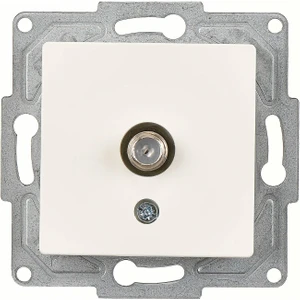 Günsan Elektrik Eqona Fildişi Beyazı Tekli Uydu Prizi Eko Mekanizma