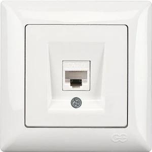 Günsan Elektrik Visage Beyaz Tekli Data Prizi (RJ45 Cat6)
