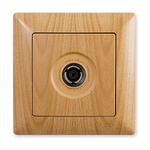 Günsan Elektrik Günsan Visage Akçaağaç TV Prizi (Geçişli-Sonlu)