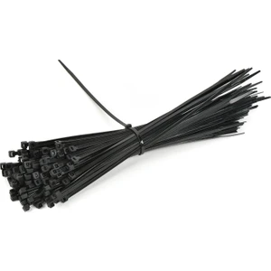 Günsan Elektrik Siyah 100'lü Kablo Bağı (25cm x 3.6mm)