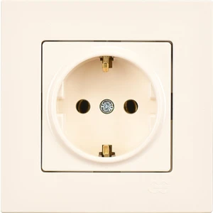 Günsan Elektrik Eqona Krem Topraklı Priz