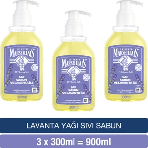 Le Petit Marseillais Lavanta Sıvı Sabun 300 ml x3 El Yıkama Jeli Saf Malzemeden Üretilmiştir