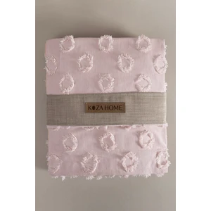 Sitra Pudra Çift Kişilik Püsküllü Yatak Örtüsü 230x250 2 Yastık 50x70 5032