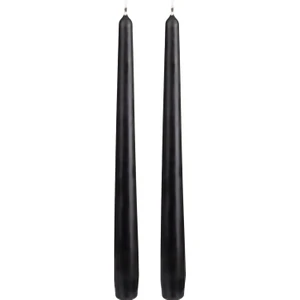 Şamdan Mumu 2'li Paket Siyah 25 Cm