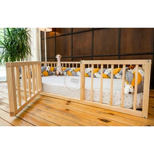 Wood and Montessori Woodandmontessori Montessori Doğal Ahşap Kapılı Çocuk Yatağı