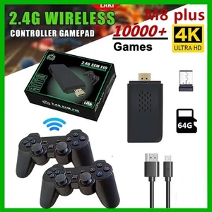 2.4g Kablosuz Çift Kol Retro Oyunlar 4K Game Stick
