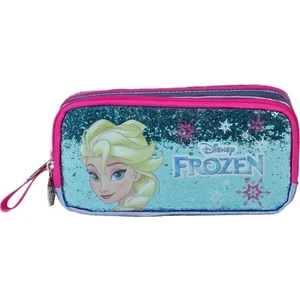 Hakan Çanta Frozen Elsa Iki Bölmeli Simli Kalemlik Çanta Lisanslı
