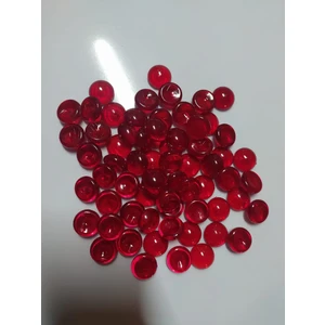 Alpha Tasarım Atölyesi Su Kabağı Boncuğu 18 mm Deliksiz Kırmızı Renk 100 gr