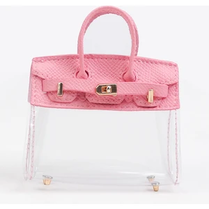 Bayan Güzel Narin Şeffaf Kulaklık Araba Anahtarı Çanta (Yurt Dışından)