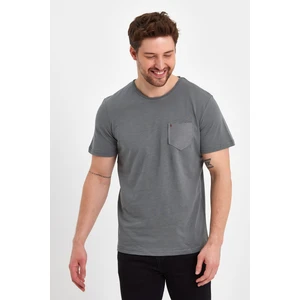 Uomo Park 2000 Ultra Fashıon Flamlı Cepli , Cep Kuru Kafa Detaylı T-Shirt