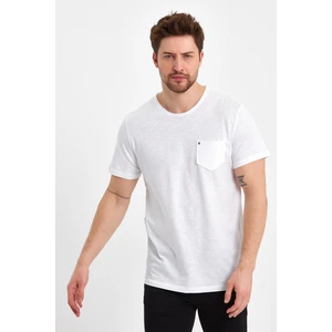 Uomo Park 2000 Ultra Fashıon Flamlı Cepli , Cep Kuru Kafa Detaylı T-Shirt