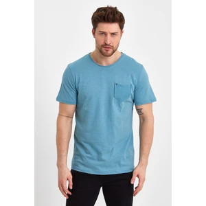 Uomo Park 2000 Ultra Fashıon Flamlı Cepli , Cep Kuru Kafa Detaylı T-Shirt