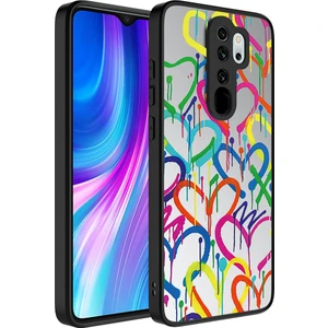 Xiaomi Redmi Note 8 Pro Kılıf Aynalı Desenli Kamera Korumalı Parlak Mirror Kapak