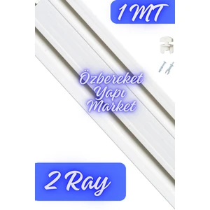 Özbereket Yapı Market 2li Korniş 2 Raylı Perde Rayı Korniş Süper Kalite