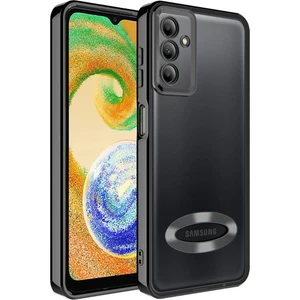 Samsung Galaxy A34 Kılıf Kamera Korumalı Logo Gösteren Şeffaf Kapak