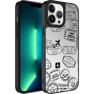 Apple iPhone 13 Pro Max Kılıf Aynalı Desenli Kamera Korumalı Parlak Mirror Kapak