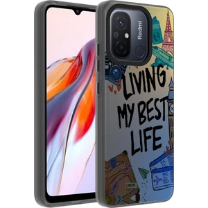 Xiaomi Redmi 12C Kılıf Desenli Dragon Sert Kapak