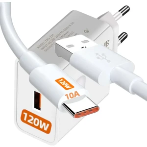 C1 Gan 120W Hızlı Şarj Adaptörü + J20 Type-C 10A/120W/480MBPS Şarj ve Data Kablosu -2mt