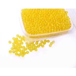 Alpha Tasarım Atölyesi Su Kabağı Boncuğu 4 mm  Deliksiz 35 gr Sarı Renk