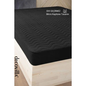 Micro Kapitone Fitted Full Kenar Su Sıvı Geçirmez Yatak Koruyucu Alez Çarşaf Kömür Grisi