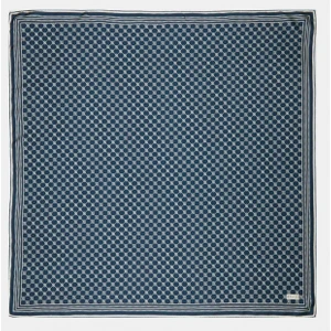 Monogram Tivil Ipek Eşarp 30008898-LACIVERT Ekru