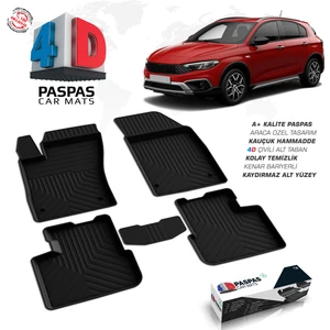 Fiat Egea Cross 4D Havuzlu Paspas 2020 Üzeri A+ Kalite