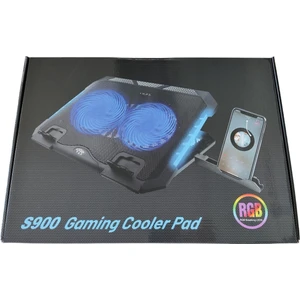 S900 Rgb Gaming Pad 2 Fanlı Notebook Laptop Soğutucu Fan LED Işıklı Dizüstü Bilgisayar Standı Stant