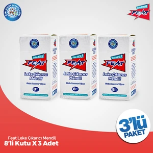 Leke Çıkarıcı Mendil -8'li 3 Kutu (24 Adet Mendil)