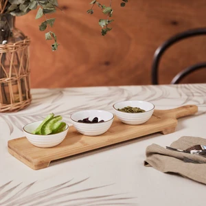 Orbit 3'lü Çerezlik ve Bambu Servislik