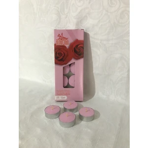 Kaya Mum 10'lu Gül / Rose Kokulu Tealight Mum