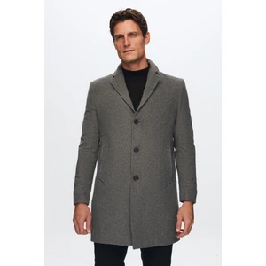 D'S Damat Regular Fit Antrasit Kaşe Kaban 5HF08ORT10000