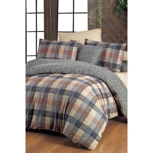 Rona Bej Çift Kişilik  Pamuk Flanel (Pazen) Nevresim Takımı