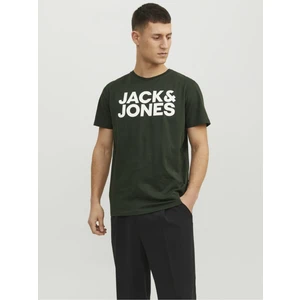 Jack & Jones Bisiklet Yaka Logolu Tişört-Corplogo