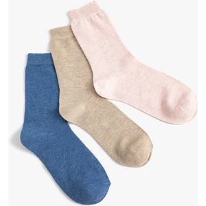 Basic 3'lü Soket Çorap Seti Çok Renkli