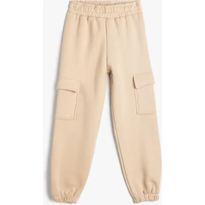 Basic Jogger Eşofman Altı Cep Detaylı Beli Lastikli Şardonlu