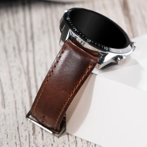 Huawei Watch Gt Gt2 E GT 2 3 4 5 Pro Gt2e Gt2pro Gt3 Pro Gt3pro Huawei Watch 4 Pro Ultimate Deri Kordon Kayış 46mm 22mm Kahve