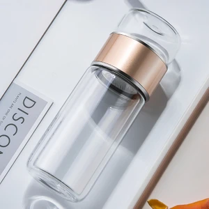 FastDeal Store Yeni Çift Katmanlı Çay Su Ayırma Cam Filtre Çay Bardağı Ofis Şeffaf Su Bardağı Taşınabilir Bardak Yüksek Sıcaklık Dayanımı (Yurt Dışından)