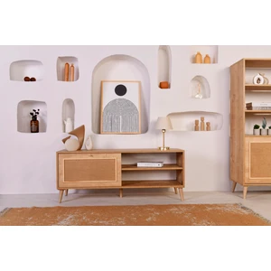 Vow Home Living Mount Jüt Kumaş Tek Kapaklı Tv Ünitesi
