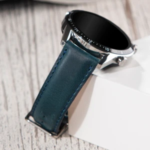 Huawei Watch Gt Gt2 E Gt2e Gt2pro Gt3 Pro Gt3pro Huawei Watch 4 Pro Ultimate Mavi Deri Kordon Kayış 46mm 22mm