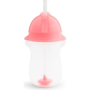 Tıklama Kilitli Uçlu Pipetli Alıştırma Bardağı, 12AY+, 296ML, Pembe, 1 Adet