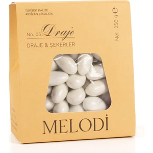 Melodi Çikolata Beyaz Badem Şekeri 250GR