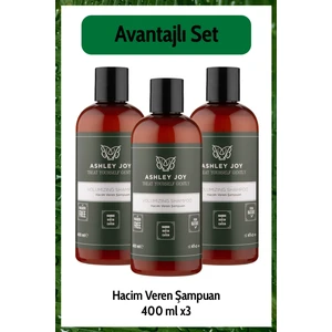 İnce Telli Ve Yağlı Saçlar İçin Hacim Veren Şampuan 400 ml x3 Avantajlı Set