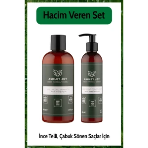 İnce Telli Saçlar İçin Biotin,Kafein İçeren Hacim Veren Saç Bakım Seti