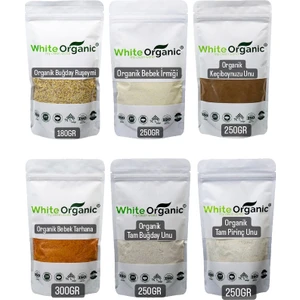 White Organic  Organik Bebek Ek Gıda Seti +6 Ay Üzeri Premium Set