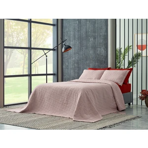 Doqu Home Arya Çift King Size Yatak Örtüsü - Pudra
